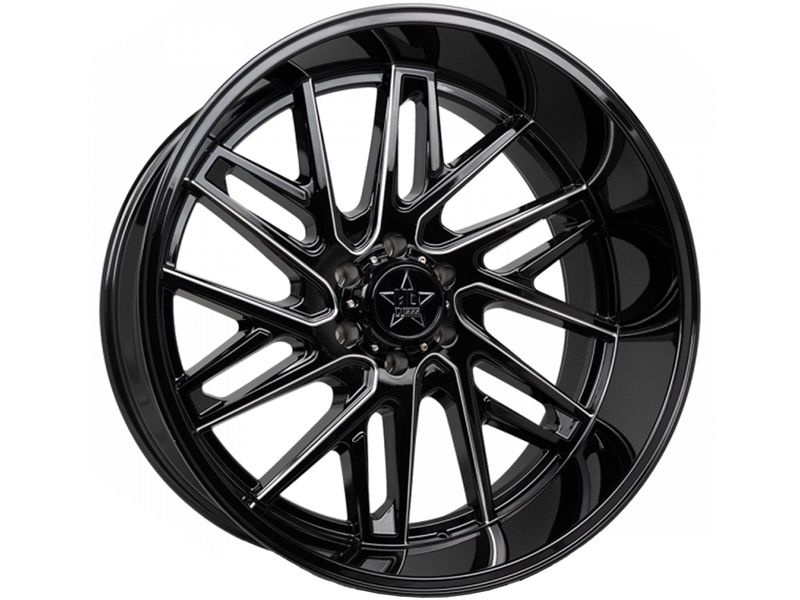 Luxxx HD Milled Gloss Black LHD29 Wheels Havoc Offroad