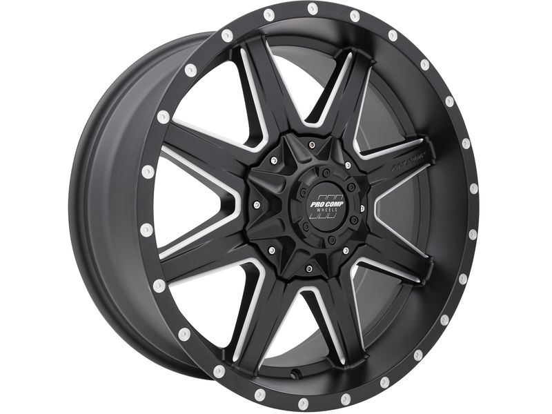 COMP PRO ブラックホイール Pro Comp Matte Black 48 Quick 8 Wheels | Havoc Offroad