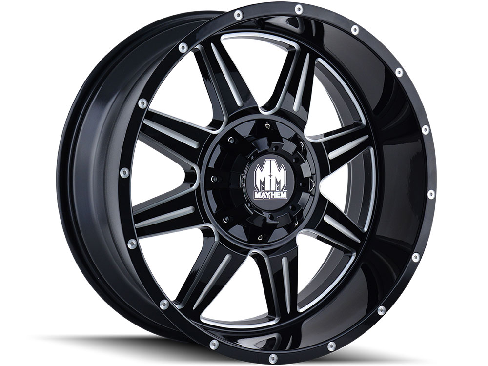 Mayhem Black Monstir Wheel 8100-7937M | Havoc Offroad