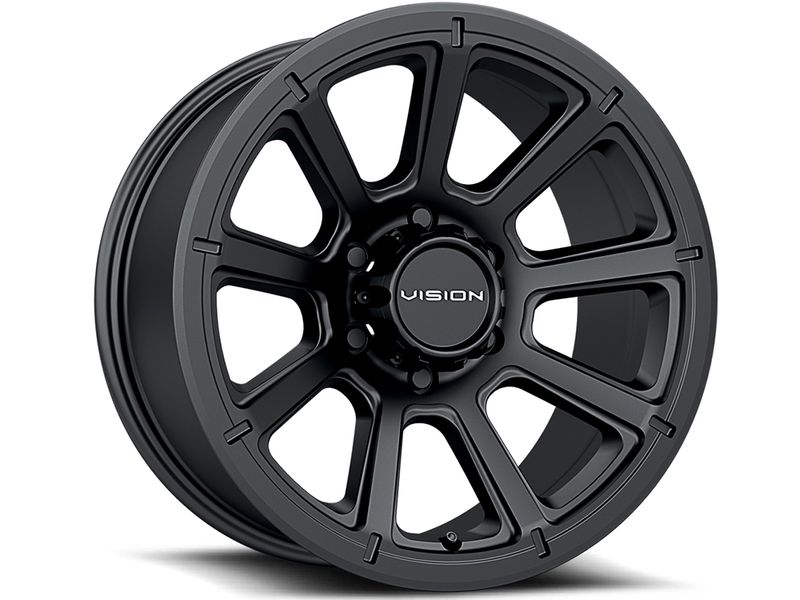 Vision Matte Black Turbine Wheels Havoc Offroad