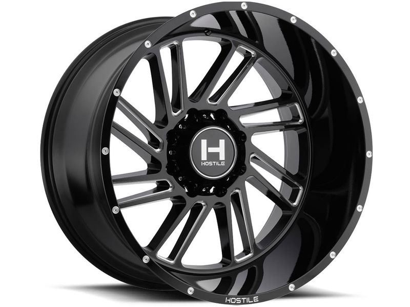 Hostile Machined Black Stryker Wheels | Havoc Offroad