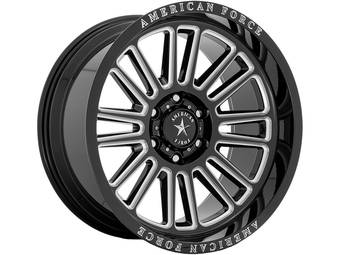 American Force Milled Gloss Black Weapon Wheels