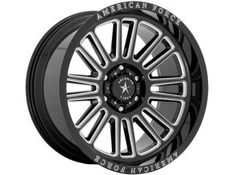 American Force Milled Gloss Black Weapon Wheels