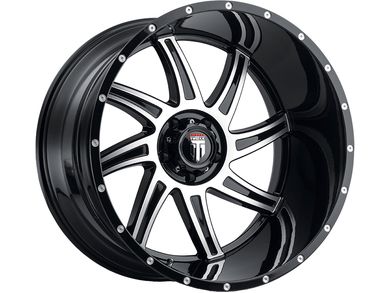 American Truxx Machined Gloss Black AT-162 Vortex Wheels | Havoc