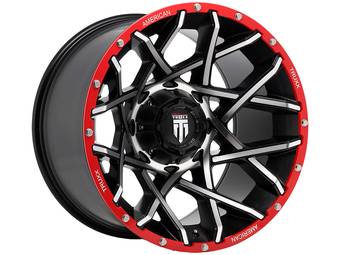 American Truxx Machined Matte Black AT-1901 Gridlock Beadlock Wheels