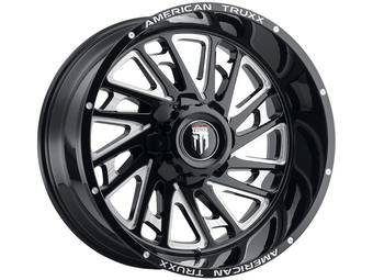 American Truxx Milled Gloss Black AT-1905 Blade Wheels