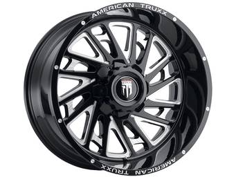 American Truxx Milled Gloss Black AT-1905 Blade Wheels