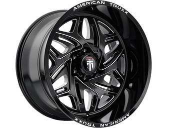 American Truxx Milled Gloss Black AT-1914 Euphoria Wheel