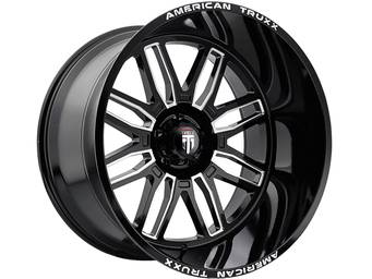 American Truxx Milled Gloss Black AT-1915 Restless Wheel