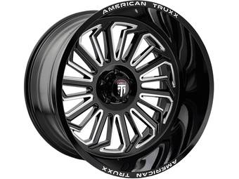 American Truxx Milled Gloss Black AT-1916 Butcher Wheel