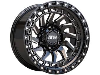 ATW Milled Gloss Black Culebra Wheels