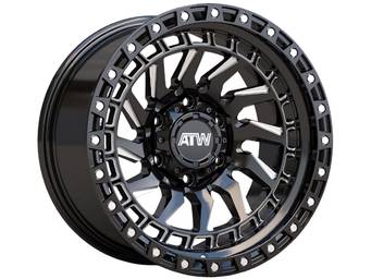 ATW Milled Gloss Black Culebra Wheels