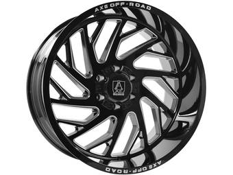 Axe Offroad Milled Gloss Black Zeus Wheel