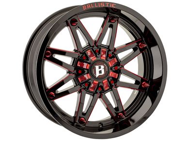 most Duel 完組ホイールセット 700C ブラック/レッド Ballistic Black & Red 963 Gladiator Wheel 963200267+00GBXRD