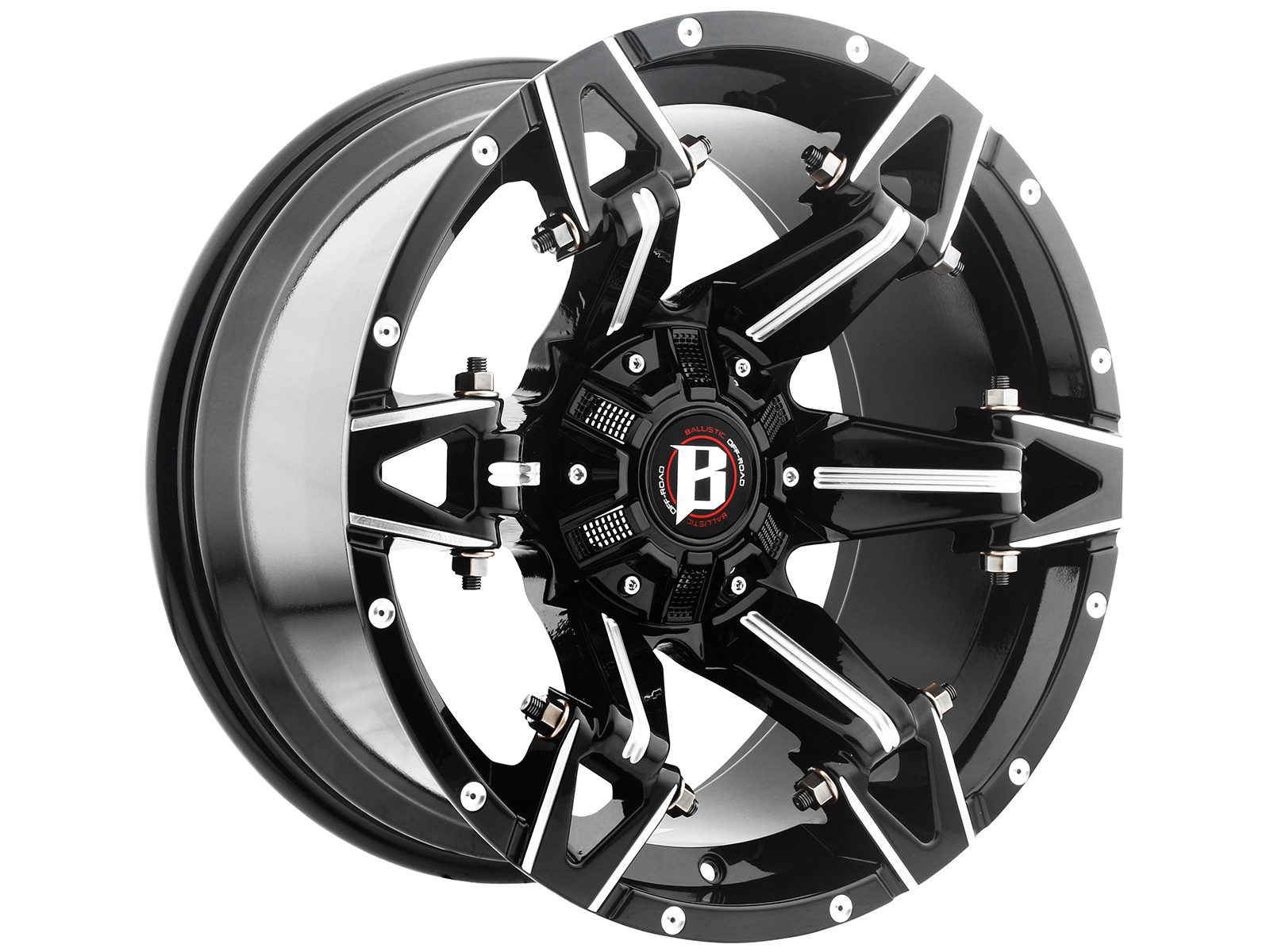 Ballistic Milled Gloss Black 966 Spartan Wheel 966290051+00GBX