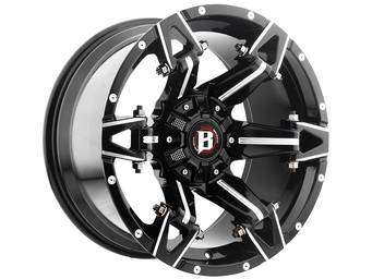 Ballistic Milled Gloss Black 966 Spartan Wheel