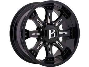 Ballistic Milled Gloss Black 973 Scorpion Wheel