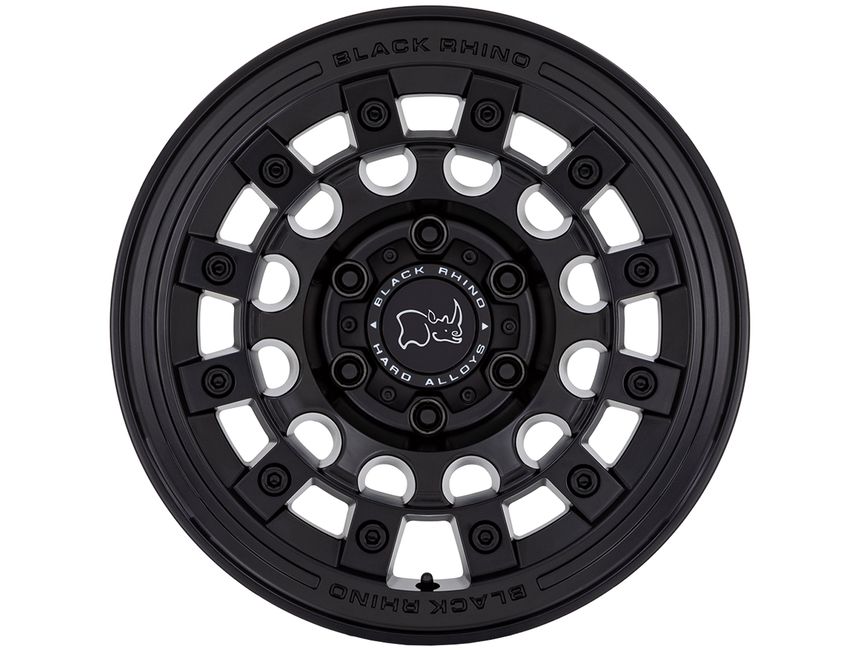 Black Rhino TE80BR Wheel Center Cap Sticker – 80mm Flat Black Emblem Replacement