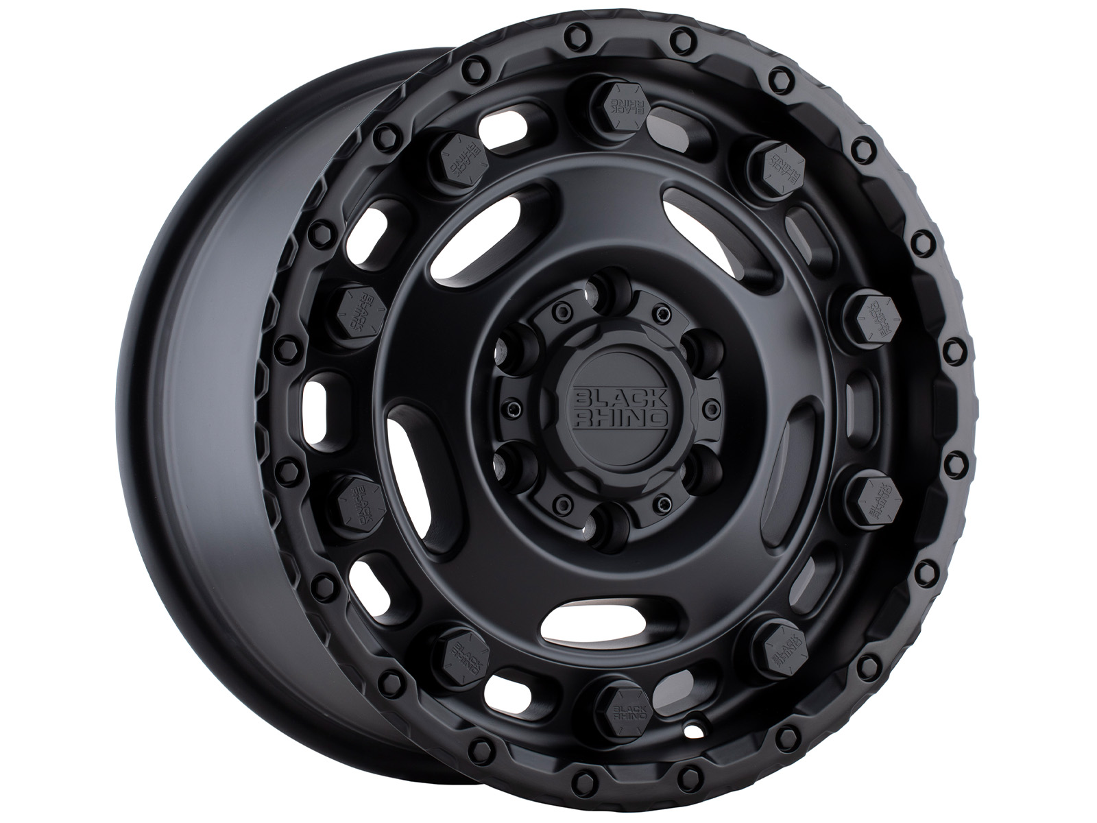 Black Rhino Matte Black Glacier Wheel 1680GCR356140M12 | Havoc Offroad