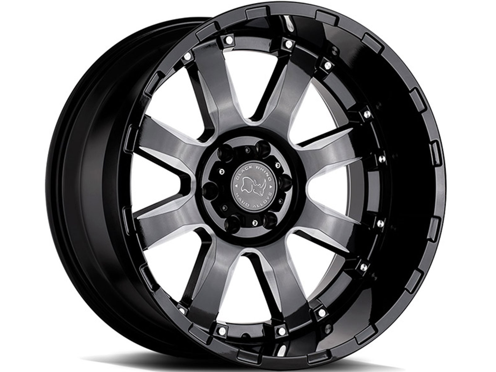 Black Rhino Milled Gloss Black Sierra Wheel 2090SRA128170B25