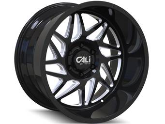 Cali Offroad Milled Gloss Black Gemini Wheels