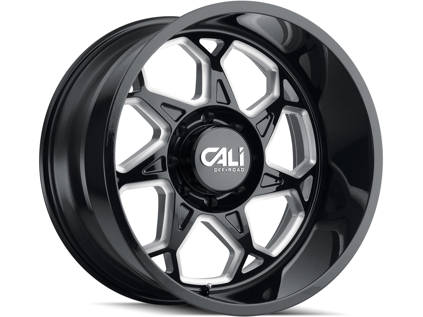Cali Offroad Milled Gloss Black Sevenfold Wheels | Havoc Offroad
