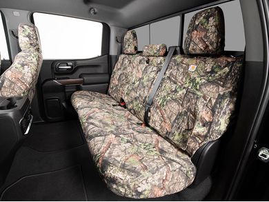 Covercraft Carhartt シートセーバー 前列 カスタムフィット シートカバー 特定のトヨタ タンドラモデル用 - ダックウィーブ (ブラウン)並行輸入 Covercraft カーハート モッシーオーク カモ シートセーバー 2列目