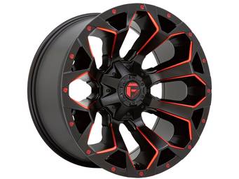 Fuel Black & Red Assault Wheels