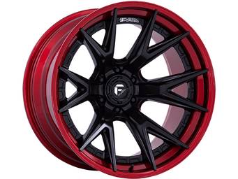 Fuel Matte Black & Red Catalyst Wheel