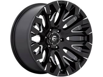 Fuel Milled Gloss Black Quake Wheel