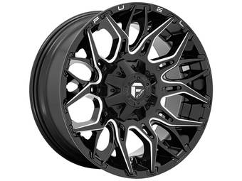 Fuel Milled Gloss Black Twitch Wheels