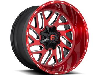 Fuel Milled Red Triton Wheels
