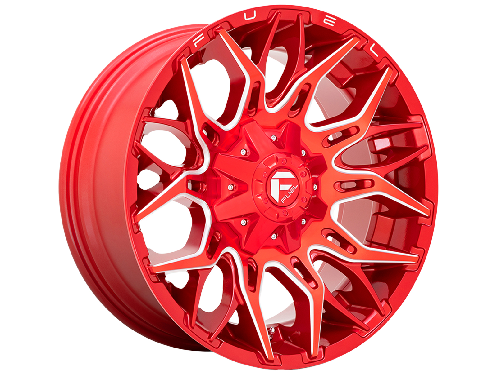 Fuel Milled Red Twitch Wheel D77120009847 | Havoc Offroad