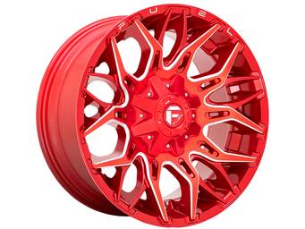 Fuel Milled Red Twitch Wheels
