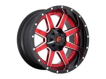 Fuel Two-Piece Red & Black Maverick Wheels
