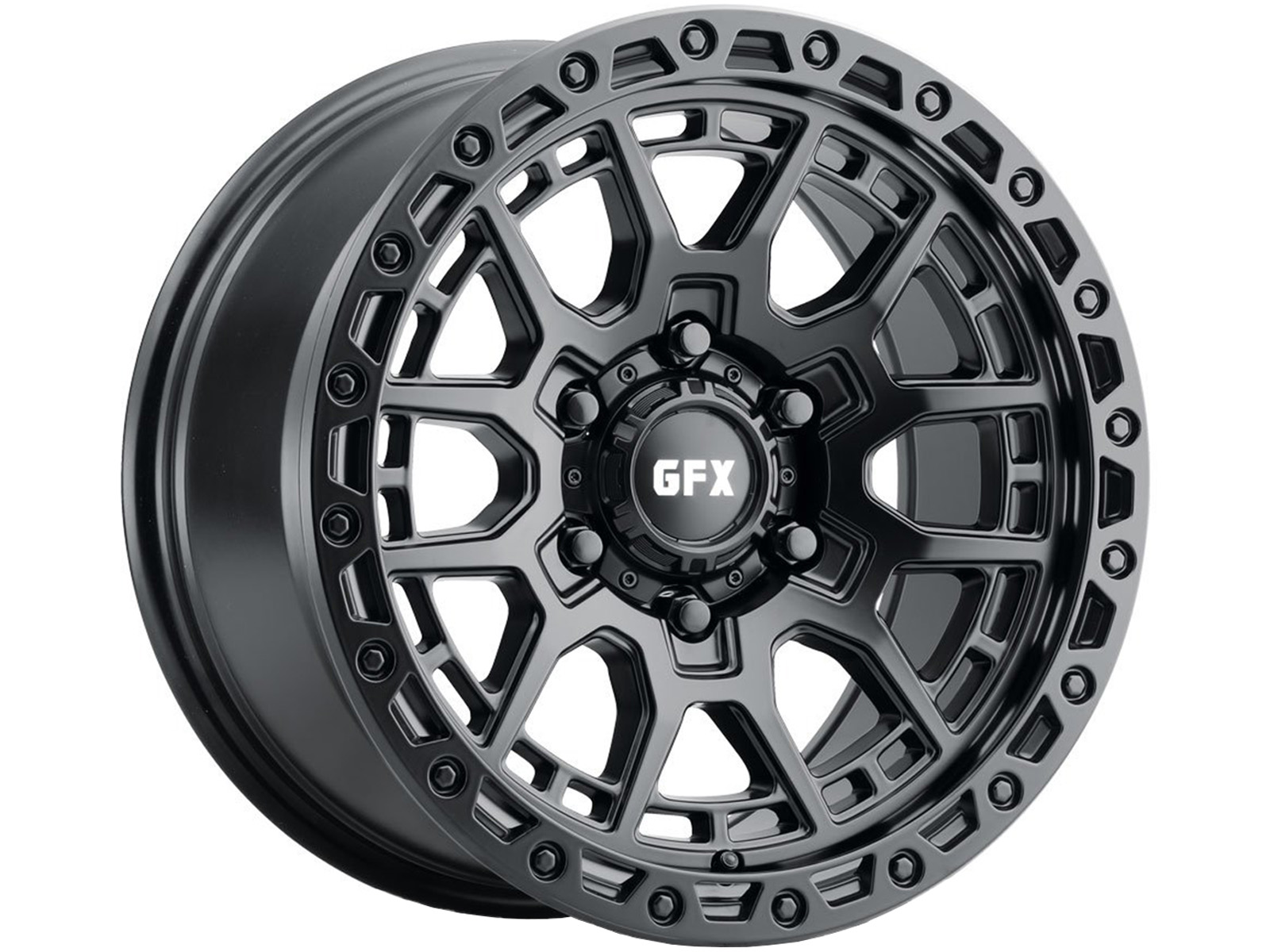 G-FX Matte Black TR25 Wheel T25-890-6139-12-MB | Havoc Offroad