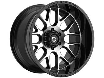 Gear Off-Road Machined Gloss Black Raid Wheels