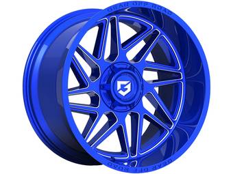 Gear Off-Road Milled Blue Ratio Wheels