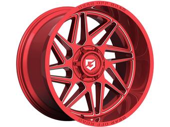 Gear Off-Road Milled Red Ratio Wheels