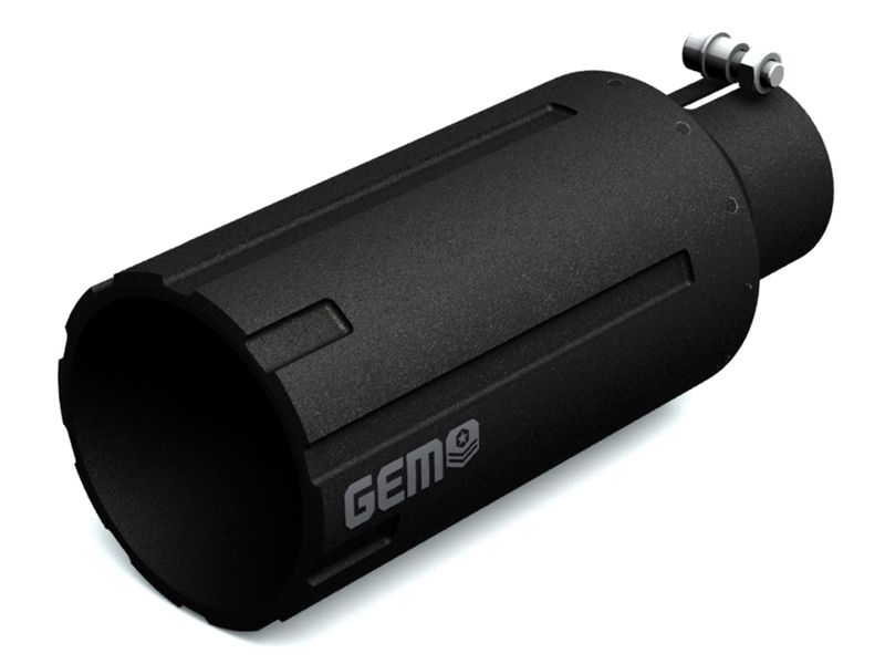 GEM Billet Black Barrel Cut Exhaust Tip GEMB10275 Havoc Offroad