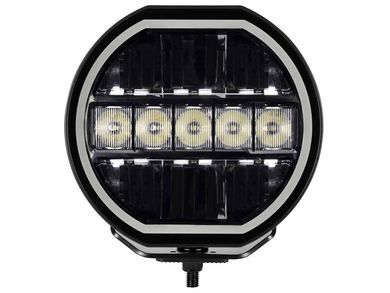 RealTruck Go Rhino Xplor Blackout Series Maxline Hi/Low LED Round