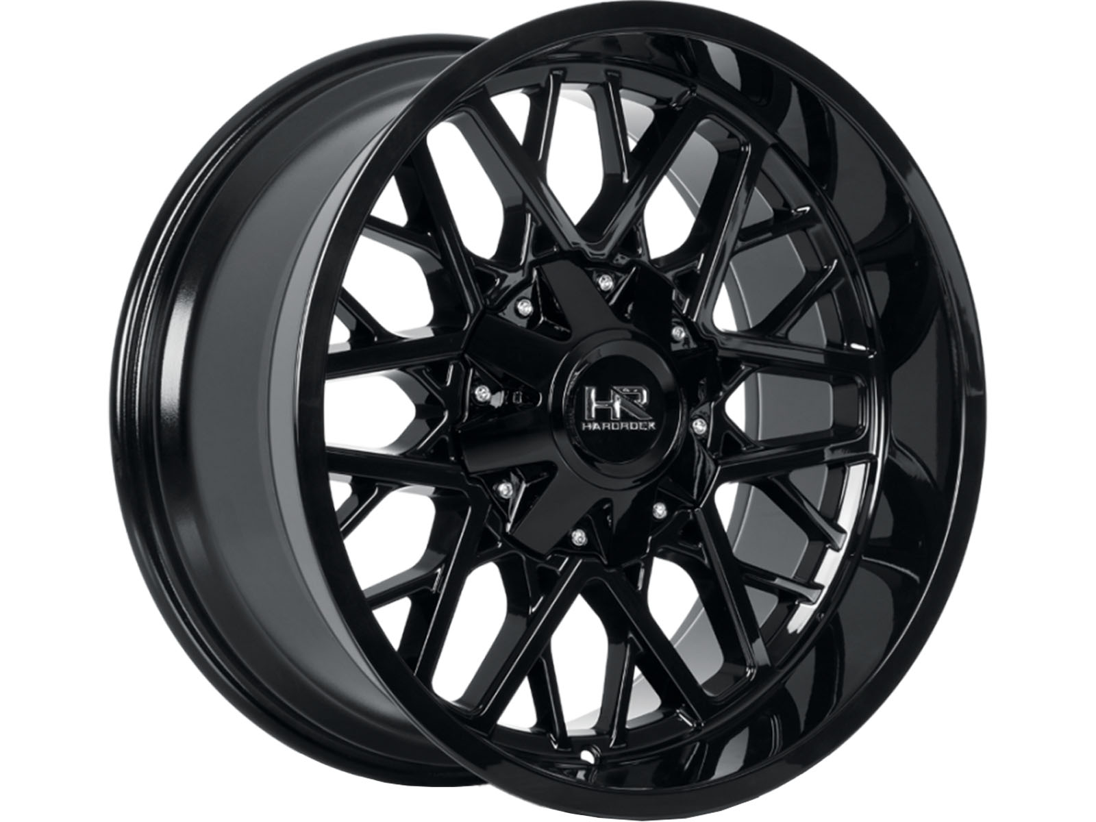Hardrock Gloss Black Bomber Wheel H714-209037000GB | Havoc Offroad