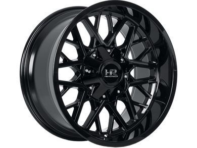 Hardrock Gloss Black Bomber Wheel H714-209037000GB | Havoc Offroad