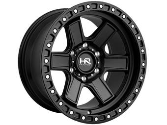 Hardrock Matte Black H104 Wheels