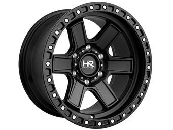 Hardrock Matte Black H104 Wheels