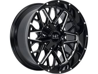 Hardrock Milled Gloss Black Bomber Wheel