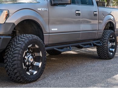 Havoc HS3 Black Hoop Steps | Havoc Offroad