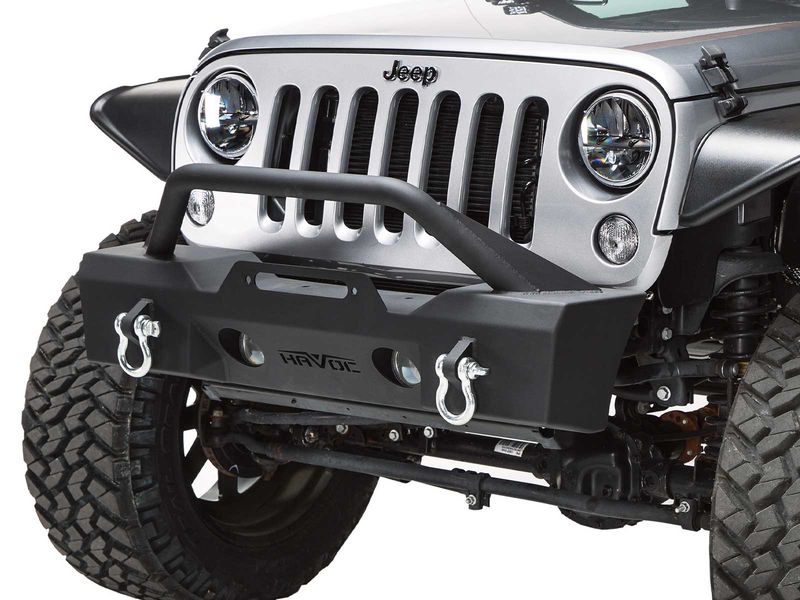 Havoc Offroad Gen 2 Metal Masher Stubby Front Bumper With Bull Bar 42 