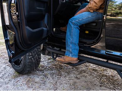 Havoc HS3 Black Hoop Steps | Havoc Offroad