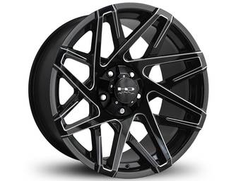 HD Off-Road Milled Gloss Black Canyon Wheels